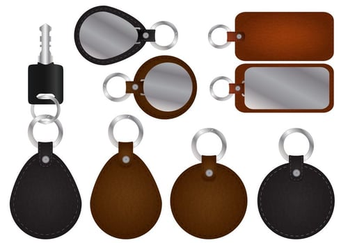 Key Holder With Leather Vectors