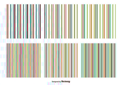Colorful Stripe Vector Patterns