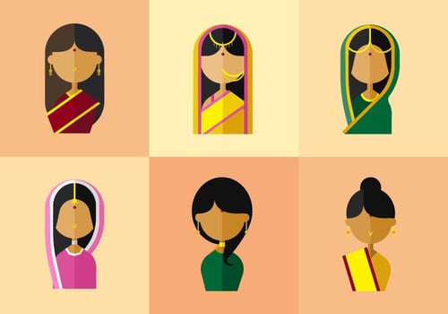 Vector India Woman