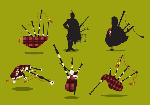 Scottish Bagpipes Vector