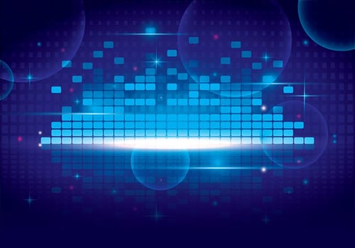 Sound Bars Vector Background