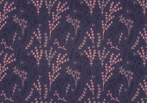 Spring Flower Vector Patterns