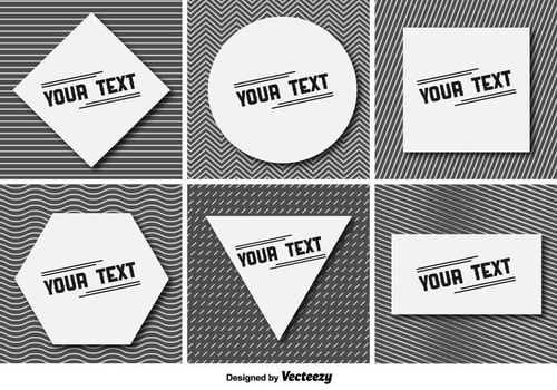 Minimalistic Vector Text Frames