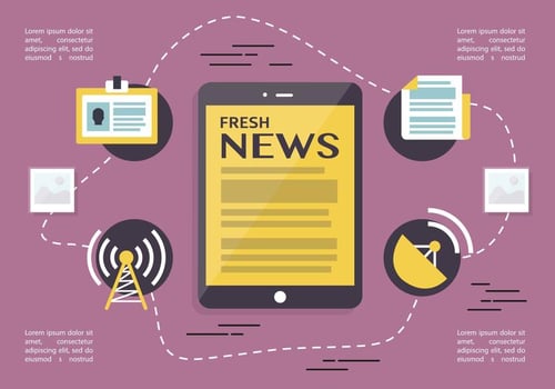 Journalism Press Vector Backround
