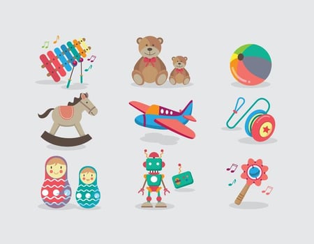 Memorable Toys Vector
