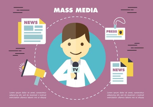 Journalism Press Vector Backround