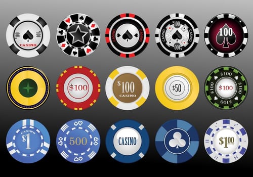 Vector Casino Chips 