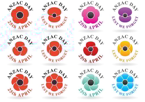 Anzac Day Logo Vectors