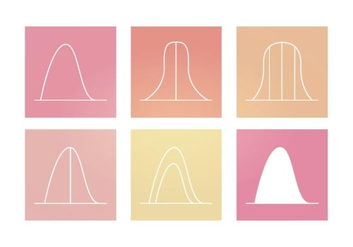 Vector Bell Curve Graphics