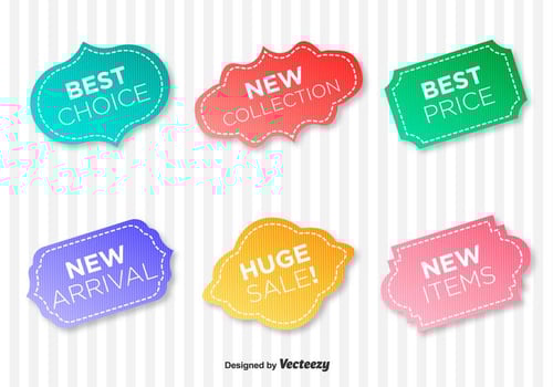 Quality Warranty Vector Labels