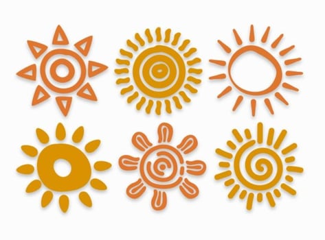 Hand Drawn Sun Vectors