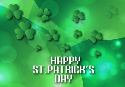 Shining St Patrick's day background Vector illustration