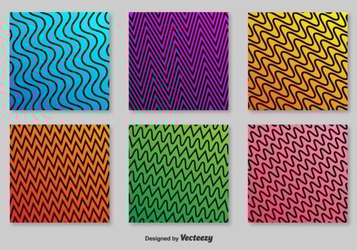 Retro ZigZag Vector Patterns