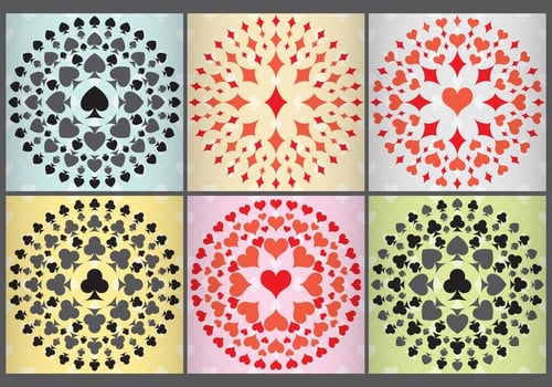 Casino Circular Backgrounds vector
