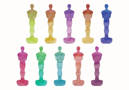 Vector Oscar Statues 