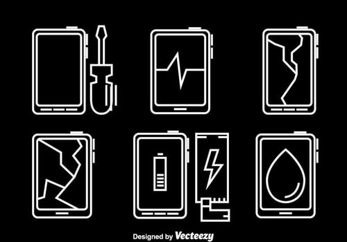 Phone Repair Icons Vector