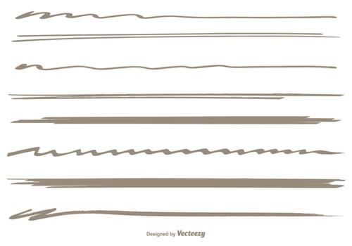 Hand Drawn Scribble Border Set vector
