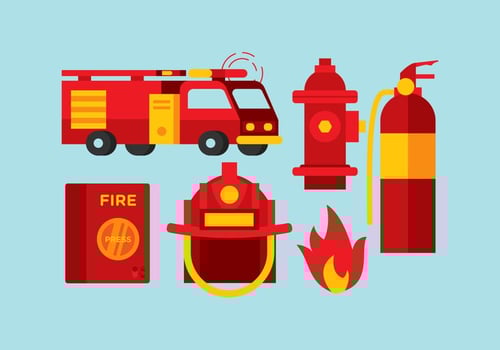 Vector Fireman Tools