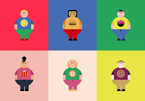 Overweight People Vectors