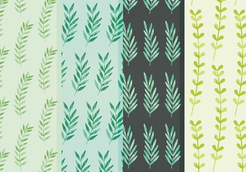 Vector Leaves Patterns