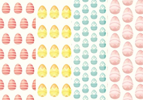 Vector Easter Eggs Patterns