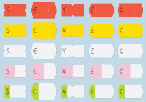 Pricing Product Stickers vector