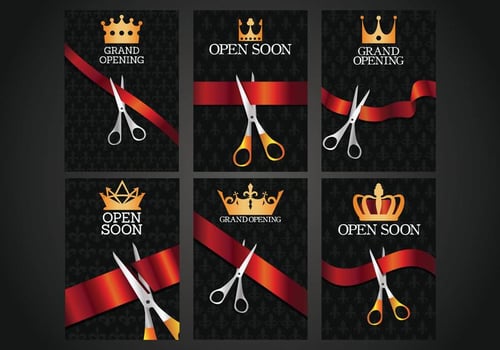 Ribbon Cutting Vector