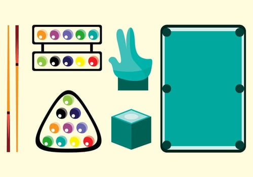 Pool Sticks Vector