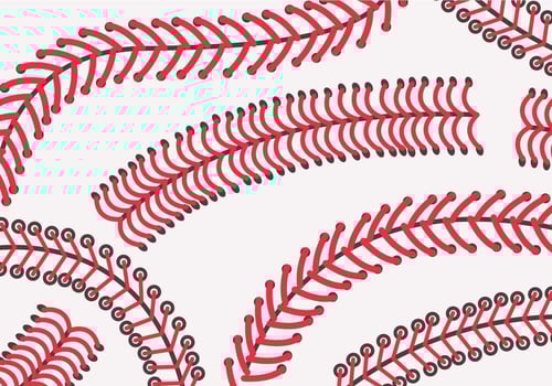 Baseball Laces Vector