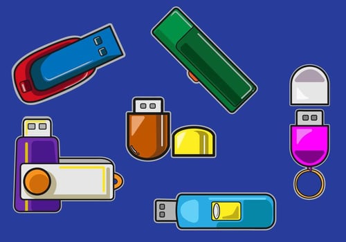 Pen Drive Icon Vector