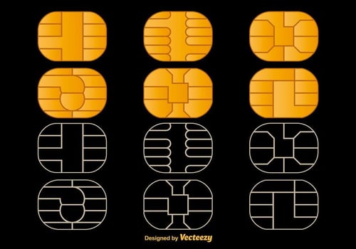 Microchip Vector Icons