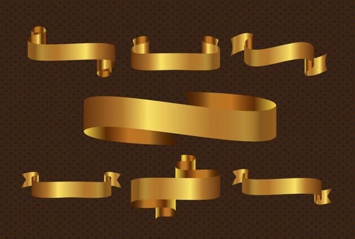 Free Gold Ribbon Vector