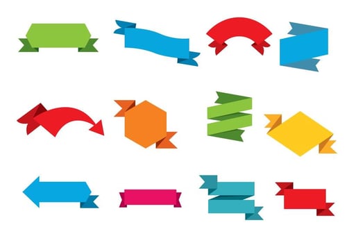 Free Colored Ribbon Vector
