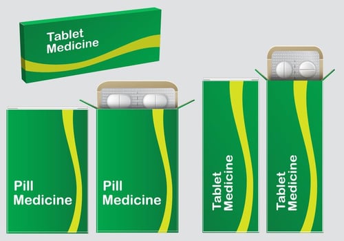 Green Pill Box Vectors