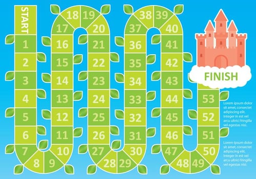 Beanstalk Board Game vector