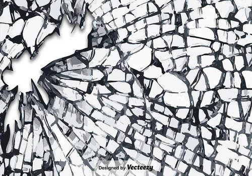 Vector Cracked Glass Texture