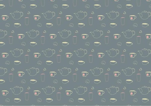 Teatime Pattern Background vector