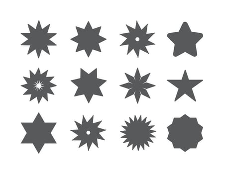 Vector Star Shape Set