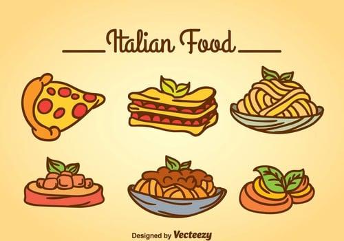 Italian food Vector