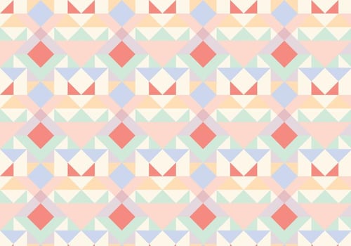 Pastel Geometric Abstract Pattern vector