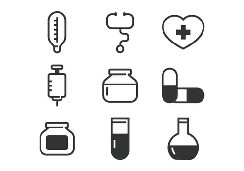 Medical Line Bold Icon vector