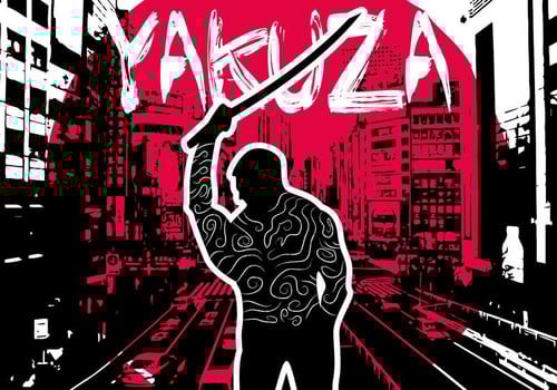 Yakuza Background Illustration Vector