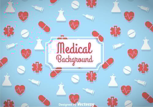 Medical Blue Background vector