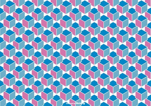 Abstract Cube Background Vector