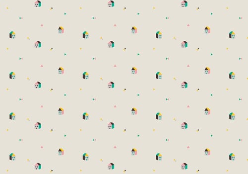 Houses Geometric Pattern vector