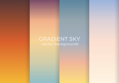 Gradient Sky Vector Backgrounds