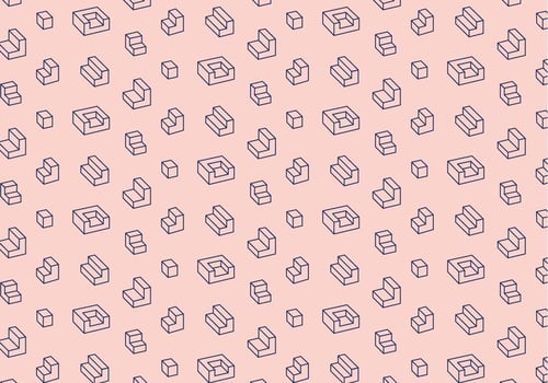 Geometric Outline Pattern vector