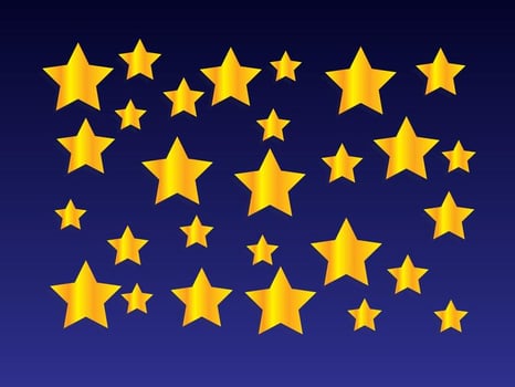 Golden Star Background vector