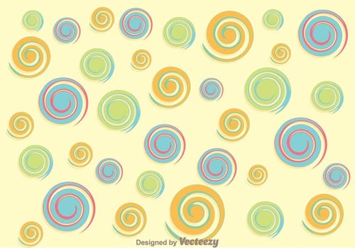 Swirly Circle Background vector