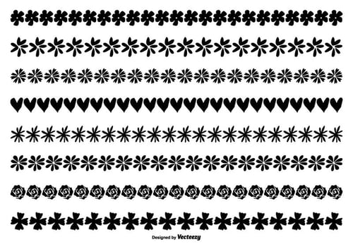 Cute Hand Drawn Borders vector